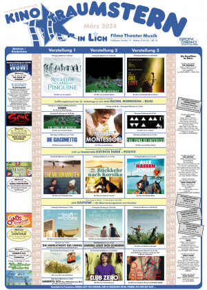 KinoTraumstern Programmübersicht für März 2024